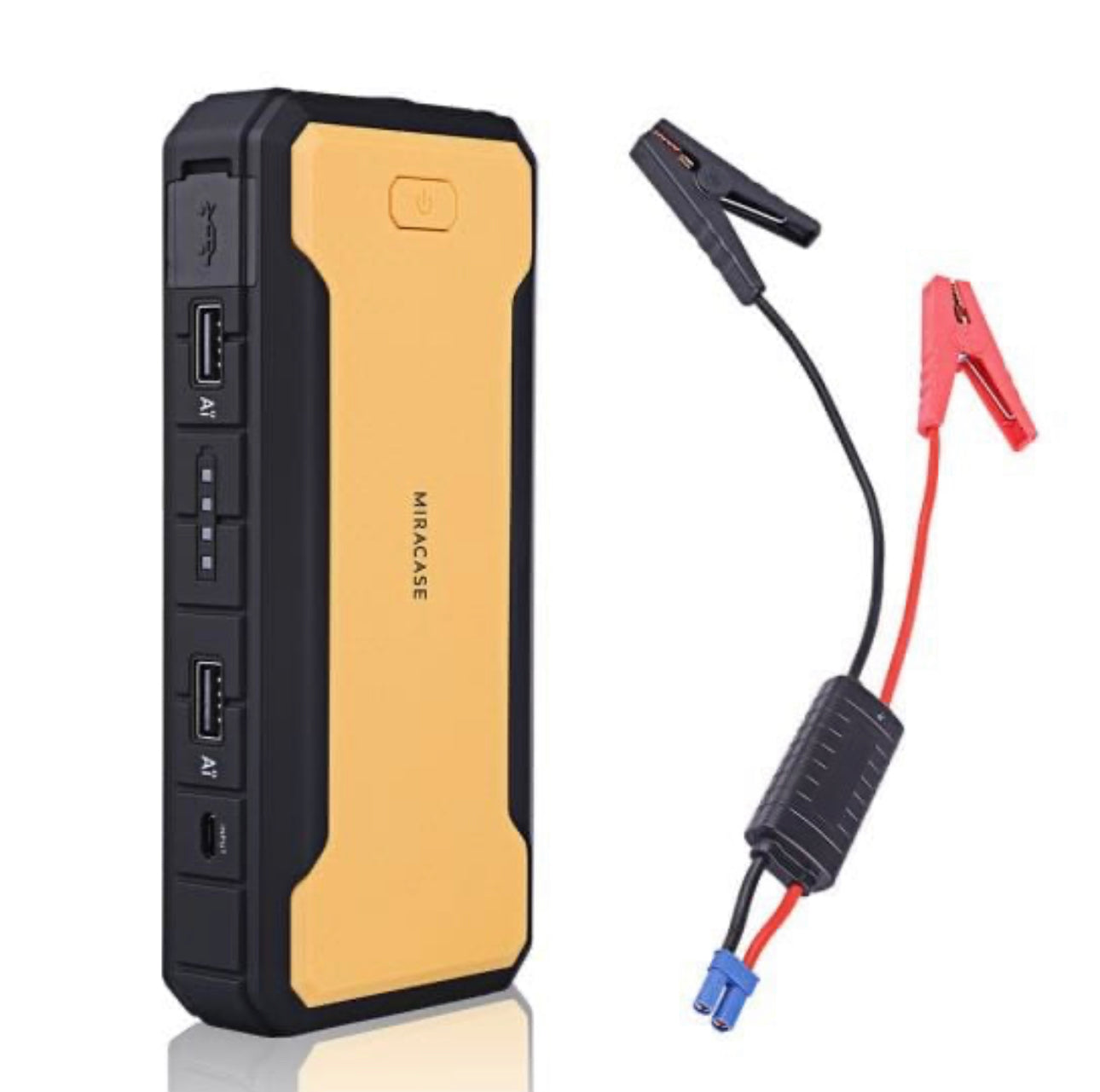 בוסטר מטען חירום למצבר הרכב 12000mAh + מטען נייד Miracse