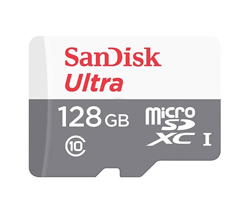 כרטיס זכרון SanDisk מסוג Ultra Micro SDXC UHS-I בנפח 128GB דגם SDSQUNR-128G