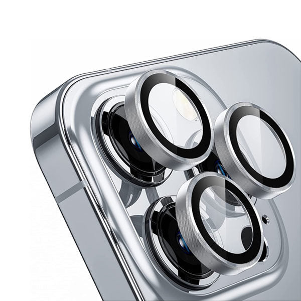 מגן מצלמה לאייפון כסוף עמיד וקשיח Camera Lens Protector